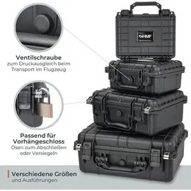 HMF ODK100 Outdoor-Fotokoffer, mit Rasterschaumstoff, 57 x 41,5 x 21,5 cm