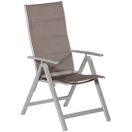 Merxx Taviano Klappsessel 59 x 73 x 109 cm silber 2 St.