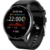 findtime Smartwatch für Damen, 1,28 Zoll / 4,7 cm, Herren, Smartwatch, Bluetooth 5.0, Aktivitätstracker, Herzfrequenz, Schrittzähler, wasserdicht, IP68, für iOS Android