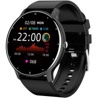 findtime Smartwatch für Damen, 1,28 Zoll / 4,7 cm, Herren, Smartwatch, Bluetooth 5.0, Aktivitätstracker, Herzfrequenz, Schrittzähler, wasserdicht, IP68, für iOS Android