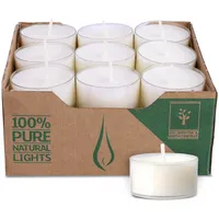 Wenzel Teelichter 4h – 27er Set vegane Raps-Teelichter – CO2-neutral, ohne Alu – transparente Hülle – Made in Germany – Teelicht für Pyramiden, Weihnachten & Notfall – plastikfrei & nachhaltig