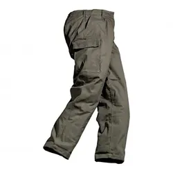Herren Bundeswehr Moleskinhose (mit Thermofutter), Oliv, 52