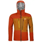 Ortovox 3L Deep Shell Jacket - Hardshell Jacke - Herren - Red/Orange - L
