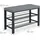 Relaxdays Schuhbank 33 x 50,5 x 82 cm grau/schwarz