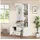 stilvora Garderobenschrank 90x180x40 cm Weiß