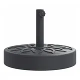 vidaXL Sonnenschirmständer für Ø38/48 mm Mast 25 kg Rund