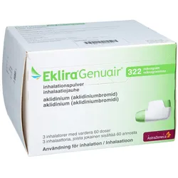 EKLIRA Genuair 322 μg Pulver zur Inhalation 3x60ED 180 Sp