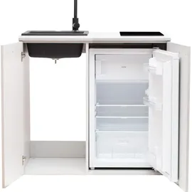 MPM SMK-02 Kühlschrank 100 l 94 cm hoch Weiß/Grau