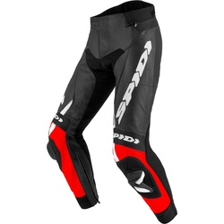 Spidi RR Pro 2 Motorrad Lederhose, schwarz-weiss-rot, Größe 50 für Männer