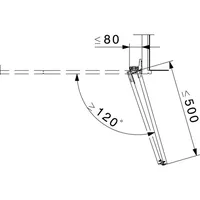 Faltschiebetür-Beschlag Tragkraft 30kg  ; Schiebetür-Beschlag für 1 Falttür mit 2 Flügeln ; Verwendung links oder rechts