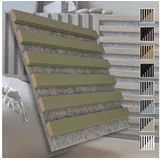 marbet design Wandpaneel, (Akustikpaneele Akustikquadrate 30x30cm Wandverkleidung Holz - (1 Paneel, grau - Olive) Paneele Akustikfilz Lamellendekor Schallschutz)