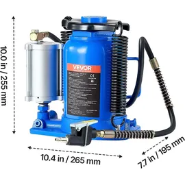 Vevor Wagenheber Gusseisen 255–415 mm blau
