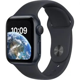 Apple Watch SE 2022 GPS 40 mm Aluminiumgehäuse mitternacht, Sportarmband mitternacht