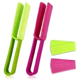 KEWUF 2 Stück Heizkörper Reinigungsbürste Jalousien Reinigungsbürste mit 2 Auswechselbares Mikrofaser-Reinigungstuch heizungsbürste, heizkörperbürste, für Rollläden, Klimaanlagen und Heizkörper