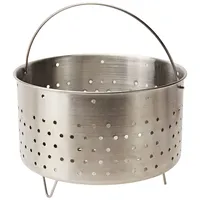 Ibili 743221 Einsatzkorb für Dampfkochtopf, 21 cm, Edelstahl, Silber, 21 x 21 x 12 cm