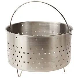 Ibili 743221 Einsatzkorb für Dampfkochtopf, 21 cm, Edelstahl, Silber, 21 x 21 x 12 cm