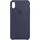 Apple iPhone XS Max Silikon Case mitternachtsblau
