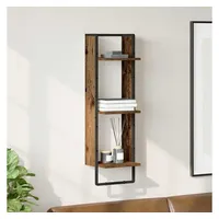 vidaXL Wandregal 30 x 25 x 100 cm Braun