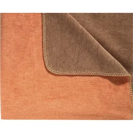 Biederlack Melange Doubleface' 150x200 cm | rost-braun - orange;braun