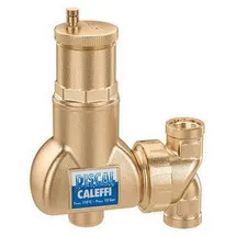 CALEFFI Discal Mikroblasenabscheider 551706 1" IG, Messing-Gehäuse, für horizontale und vertikale Rohrleitungen