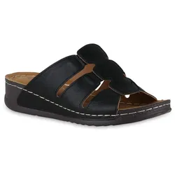 Damen Komfort Sandalen in Schwarz