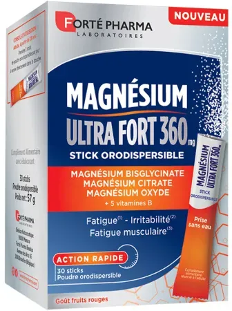 Forté Pharma Magnesium Ultra Stark 360 30 Orodispergierbare Sticks
