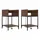 vidaXL Nachtschrank mit Regal 40 x 40 x 61 cm Braun