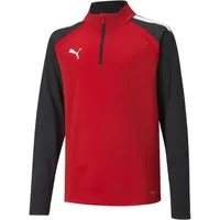 Puma Teamliga 1/4 Zip Top Jr Puma Red-puma Black,