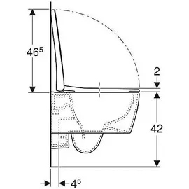 Geberit iCon Set Wand-WC mit WC-Sitz Weiß
