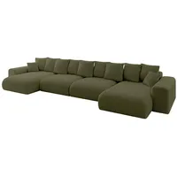 altdecor Eckcouch Polyester 6-Sitzer Grün