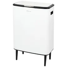 ELUNO Abfalleimer 60 l Weiß