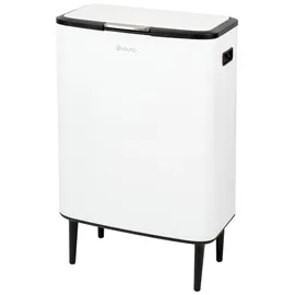 ELUNO Abfalleimer 60 l Weiß
