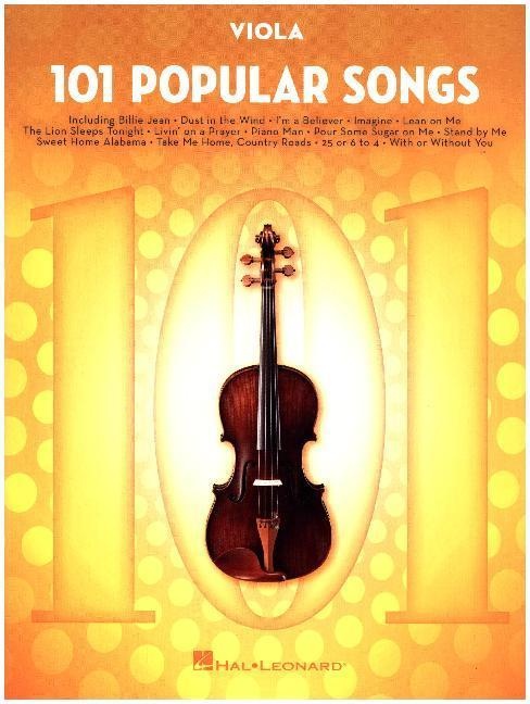 101 Popular Songs / 101 Popular Songs -For Viola-  Kartoniert (TB)