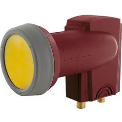 Digitales Twin-LNB rauscharmer Signalumsetzer Ziegelrot 40 mm - Sun Protect