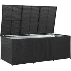 furnicato Gartenbox 180 x 90 x 70 cm Schwarz