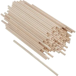 VBS Holz-Rundstäbe 100 Stück 15cm lang Ø 5-6 mm