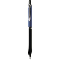 Pelikan Kugelschreiber Souverän 405, Schwarz-Blau, hochwertiger Druckkugelschreiber im Geschenk-Etui, 932723