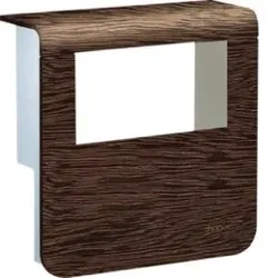 Hager SL20080932D6 Geräteträger-Oberteil mit seitlichen Spiegelflächen SL 20x80mm Dekor Sucupira.Geräteträger-Oberteil zum