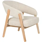 ZUIVER Loungesessel Bright Stoff 75 x 75 x 75 cm Beige