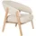 ZUIVER Loungesessel Bright Stoff 75 x 75 x 75 cm Beige