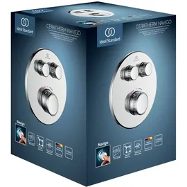 Ideal Standard CeraTherm Navigo Brausethermostat Unterputz für 2 Entnahmen verchromt