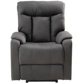 Femo Fernsehsessel FM-3215, Anthrazit - Mikrofaser - 1-motorig mit elektrischer Relaxfunktion