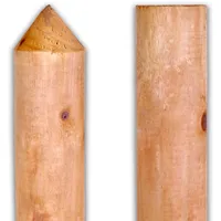 Zaunlatte Stakete Jägerzaun KDI Braun – Wetterfeste Holzlatten, Imprägnierte Zaunlatten für Gartenzaun, langlebig & stabil aus Sauerländer Nadelholz (1, 100 cm Länge)