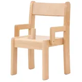 Krippenstuhl mit Armlehne und Sitzknoppel, 2er-Set - Sitzhöhe: 26 cm
