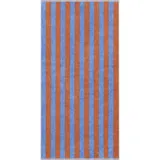 CAWÖ Bold Streifen Handtuch 50 x 100 cm blau/orange