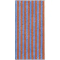 CAWÖ Bold Streifen Handtuch 50 x 100 cm blau/orange