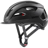 Uvex Stride Style - robuster Allround-Fahrradhelm mit individueller Größenanpassung - passgenau, sicher & vielseitig - Black Matte - 56-59 cm