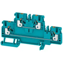Weidmüller 1547620000 Doppelstock-Durchgangsklemme 5.1 mm Zugfeder Blau 50 St.