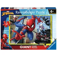 Ravensburger Kinderpuzzle 03095 - Spidermans Kräfte - Bodenpuzzle mit 60 großen Puzzleteilen, für Spiderman-Fans ab 4 Jahren