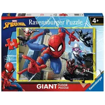 Ravensburger Kinderpuzzle 03095 - Spidermans Kräfte - Bodenpuzzle mit 60 großen Puzzleteilen, für Spiderman-Fans ab 4 Jahren